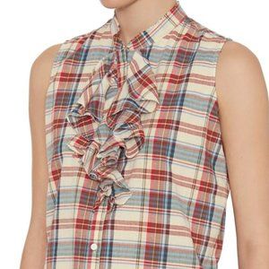 NSF Sleeveless Ruffle Shirt